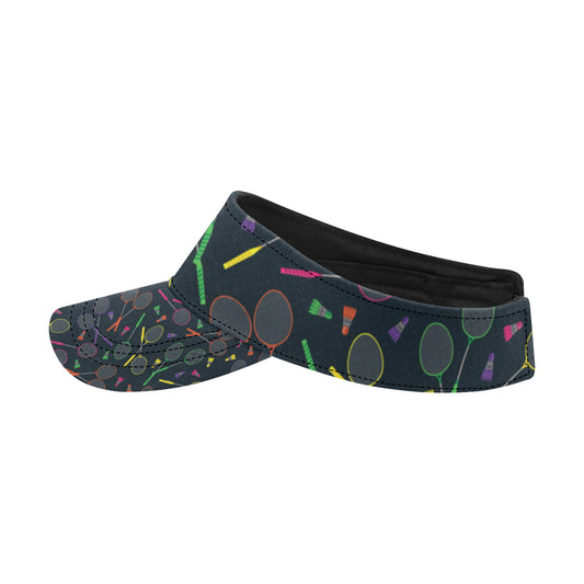 Badminton Pattern Print Design 04 Unisex Sun Visor