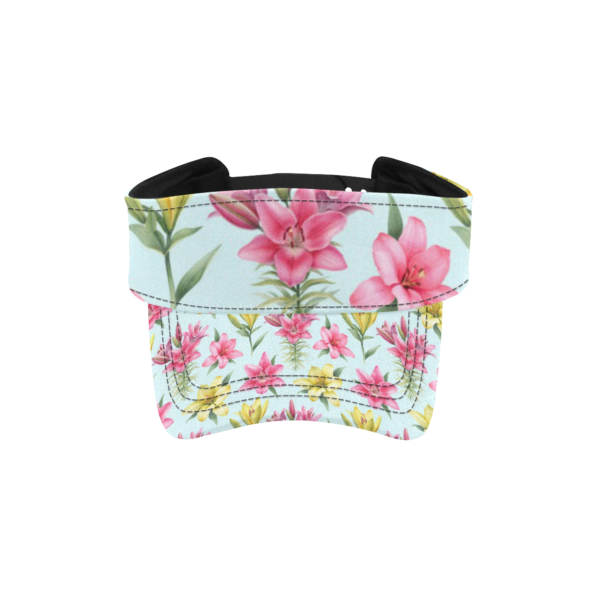 Lily Pattern Print Design LY010 Unisex Sun Visor