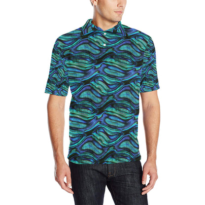 Abalone Pattern Print Design 02 Men Polo Shirt