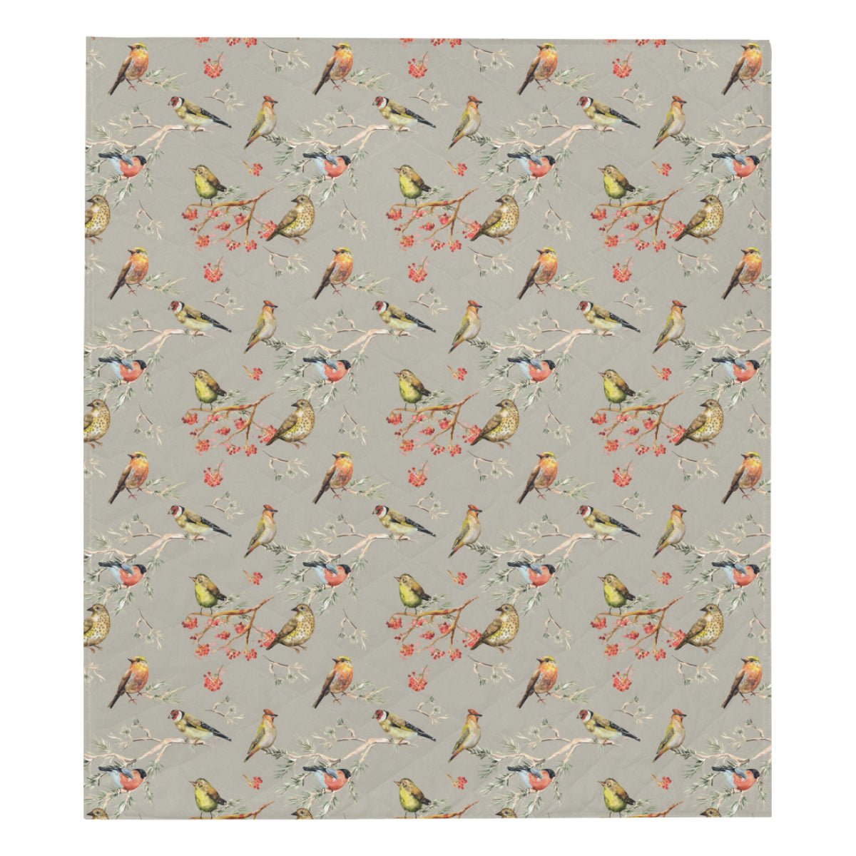 Birds Pattern Print Design 03 Premium Quilt