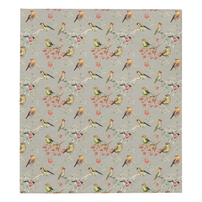 Birds Pattern Print Design 03 Premium Quilt