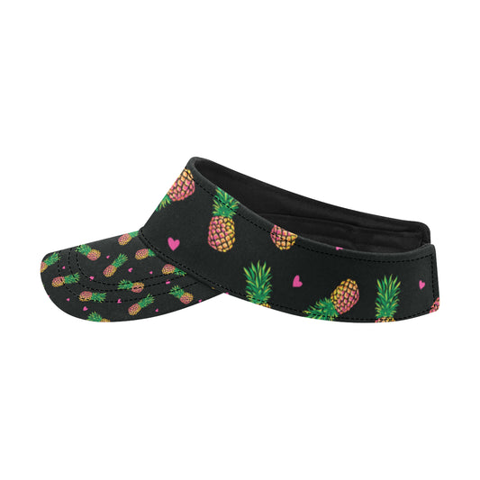 Neon Pineapple Pattern Print Design A04 Unisex Sun Visor