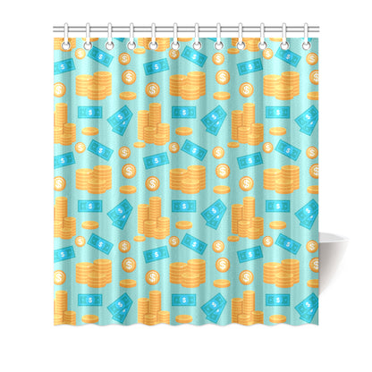 Money Pattern Print Design 03 Shower Curtain