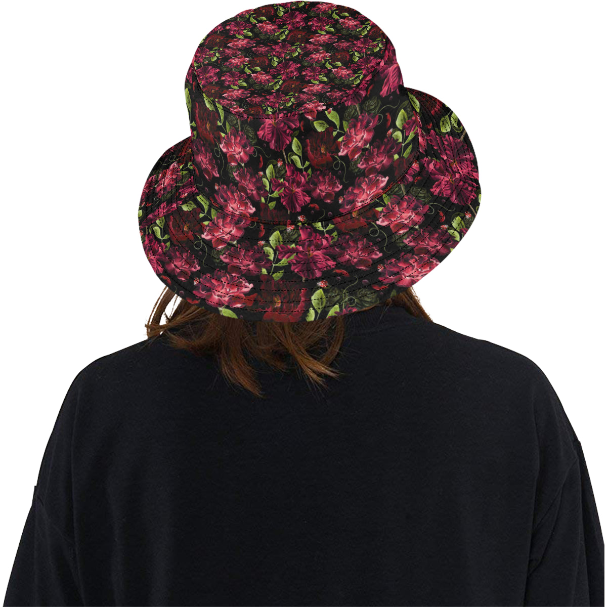 Iris Pattern Print Design IR03 Unisex Bucket Hat