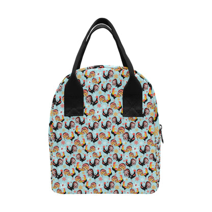 Rooster Themed Design Insulated Lunch Bag