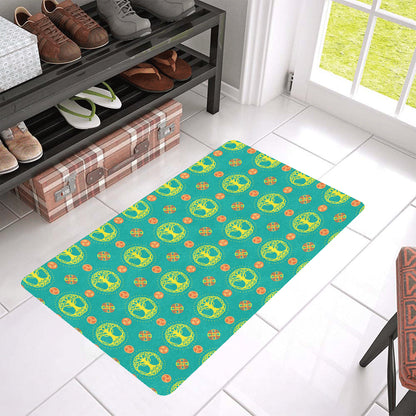 Celtic Tree of Life Print Pattern Rubber Doormat