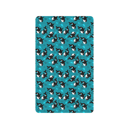 Whale Sea Design Themed Print Rubber Doormat