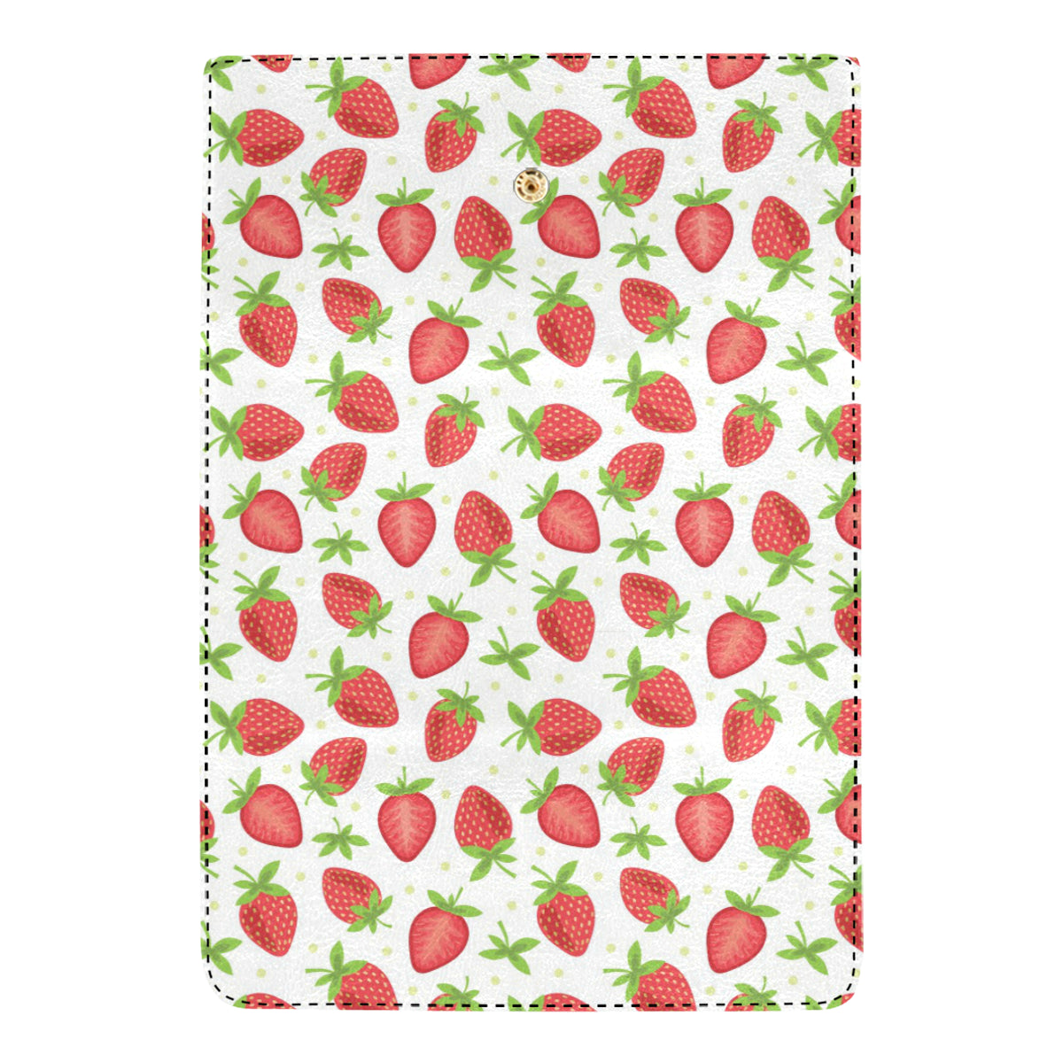 Strawberry Pattern Print Design SB07 Women's Trifold Wallet