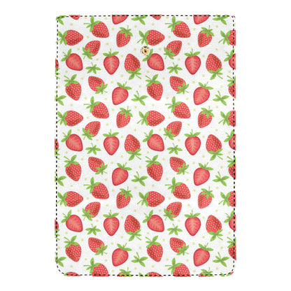 Strawberry Pattern Print Design SB07 Women's Trifold Wallet