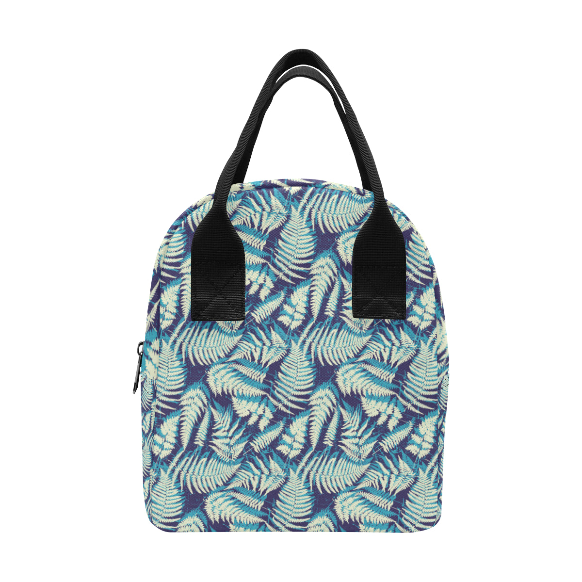 Fern Leave Summer Print Pattern Insulated Lunch Bag