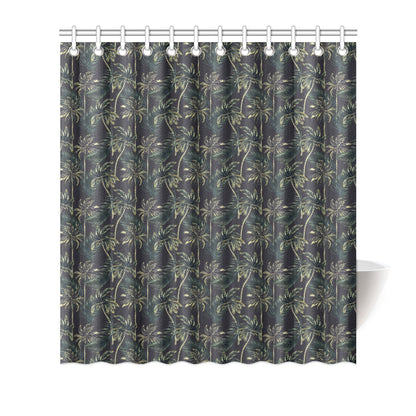 Palm Tree Background Design Print Shower Curtain