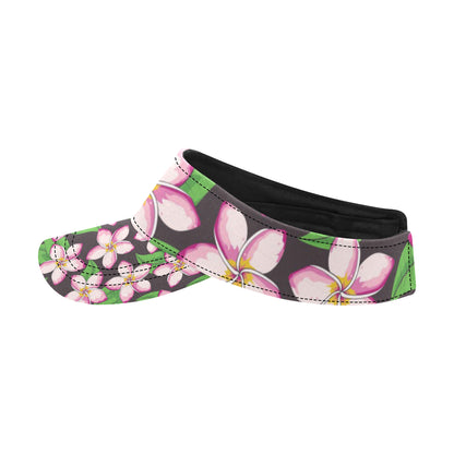Pink Plumeria Pattern Print Design PM019 Unisex Sun Visor
