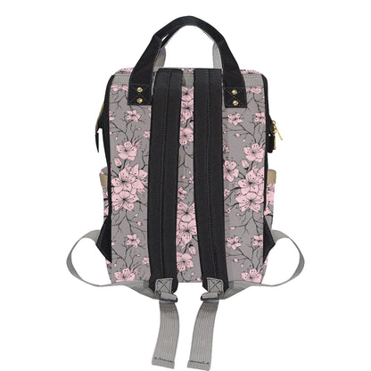 Cherry Blossom Pattern Print Design CB05 Diaper Bag Backpack