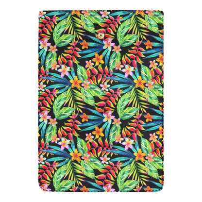 Heliconia Pattern Print Design HL09 Women's Trifold Wallet