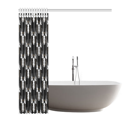 Moose Pattern Print Design 02 Shower Curtain