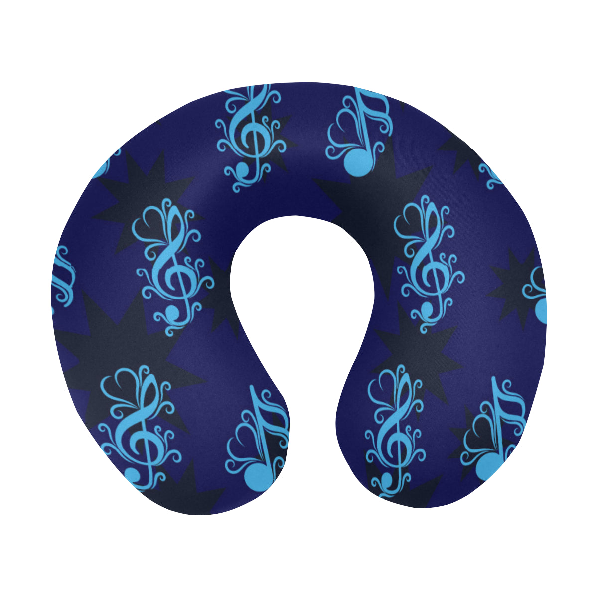 Music note Pattern Print Design A04 U-Shaped Travel Neck Pillow