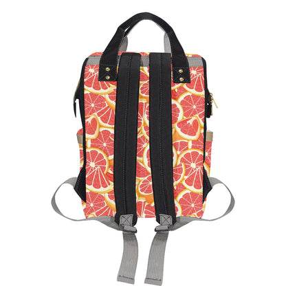 Grapefruit Pattern Print Design GF02 Diaper Bag Backpack