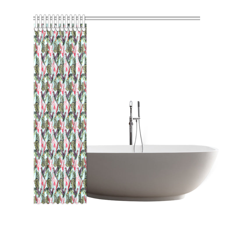 Hummingbird Cute Themed Print Shower Curtain