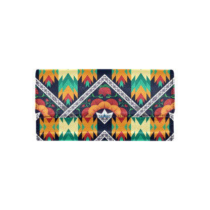 African Kente Women's Trifold Wallet