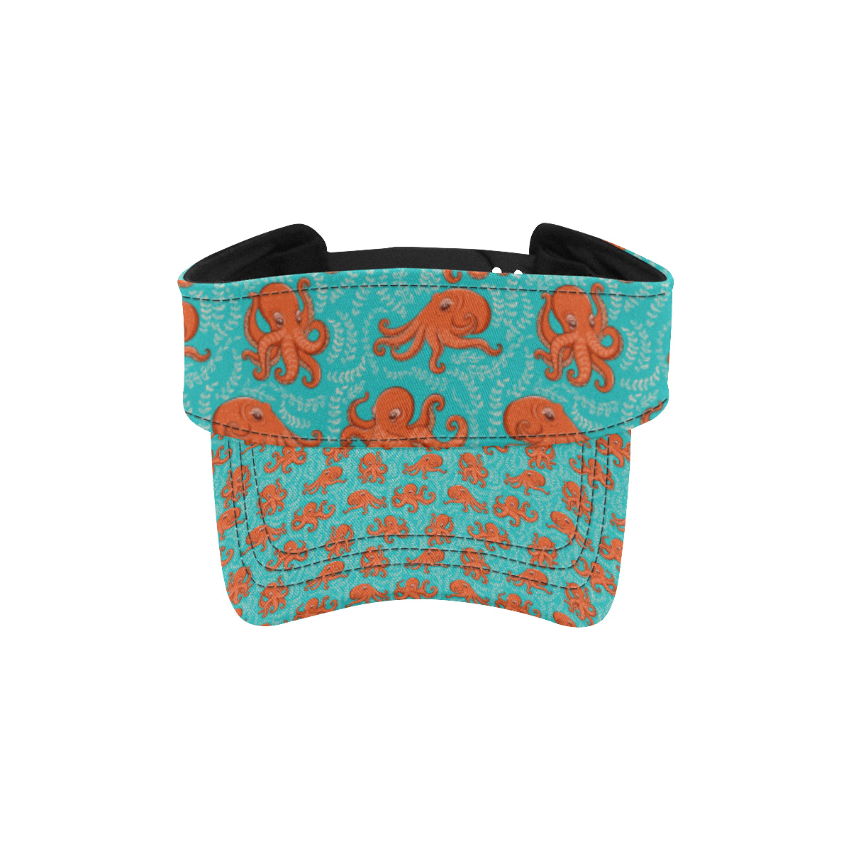 Octopus Cartoon Design Print Themed Unisex Sun Visor