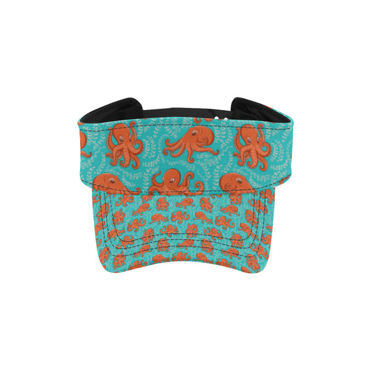 Octopus Cartoon Design Print Themed Unisex Sun Visor