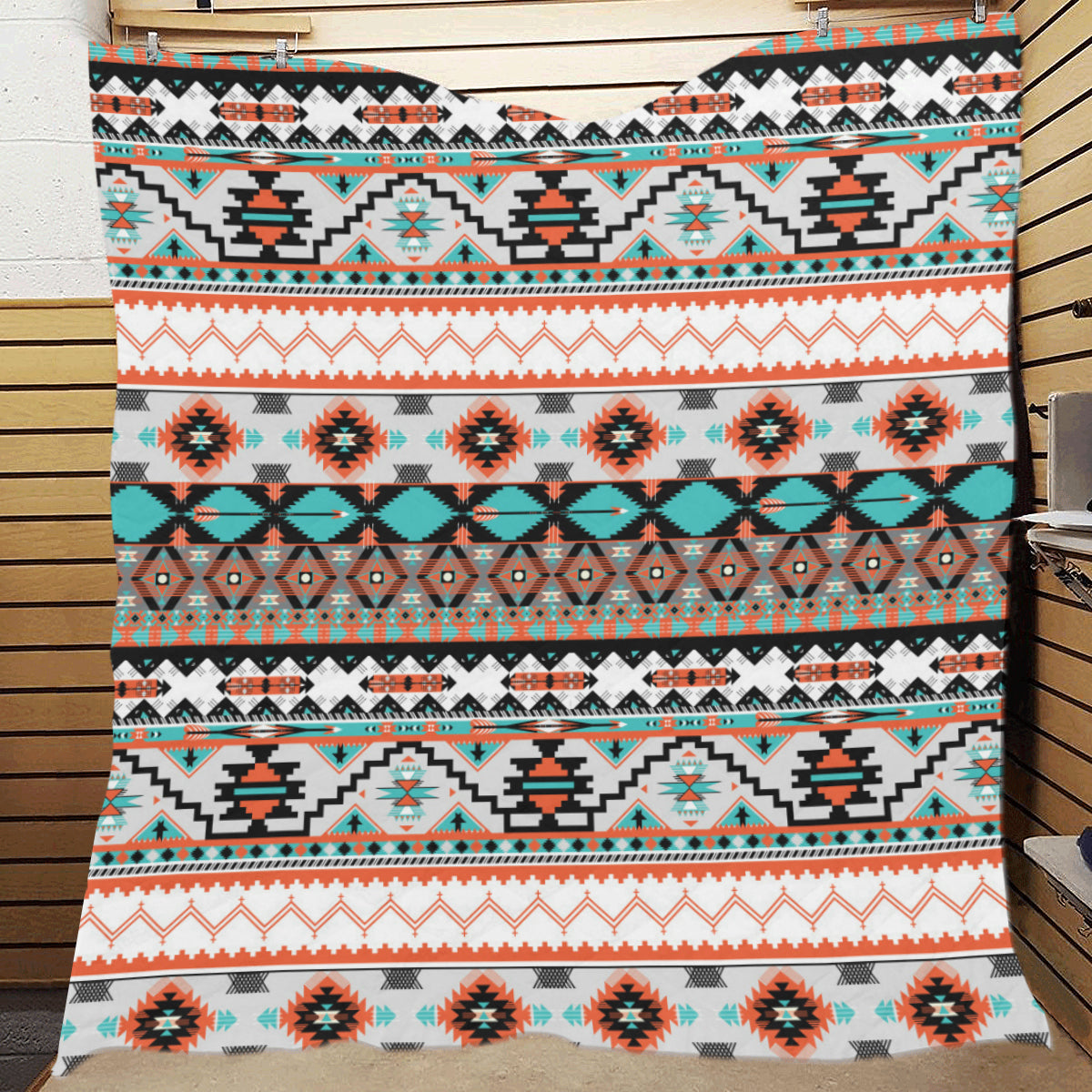 Tribal Aztec Indians pattern Premium Quilt