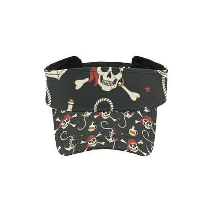 Pirate Pattern Print Design A02 Unisex Sun Visor