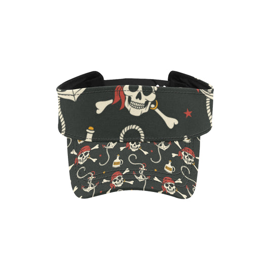 Pirate Pattern Print Design A02 Unisex Sun Visor