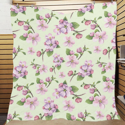 Apple blossom Pattern Print Design AB05 Premium Quilt