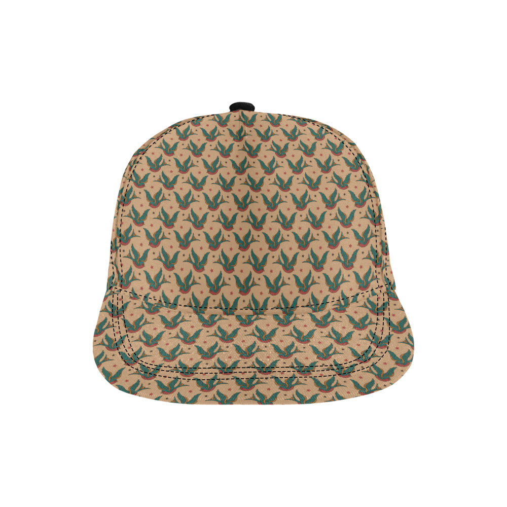 Old School Tattoo Swallow Design Snapback Cap