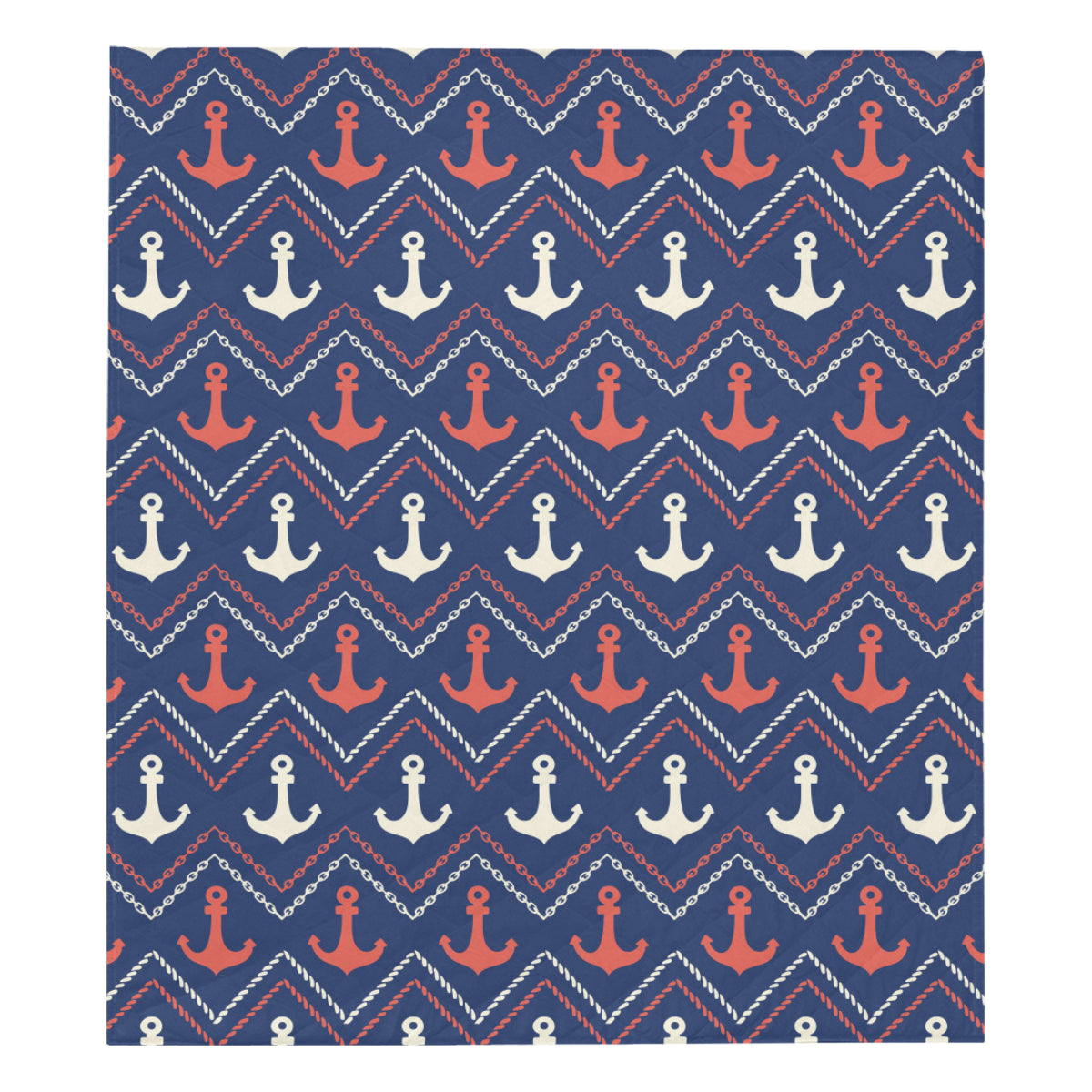 Anchor Pattern Print Design 07 Premium Quilt