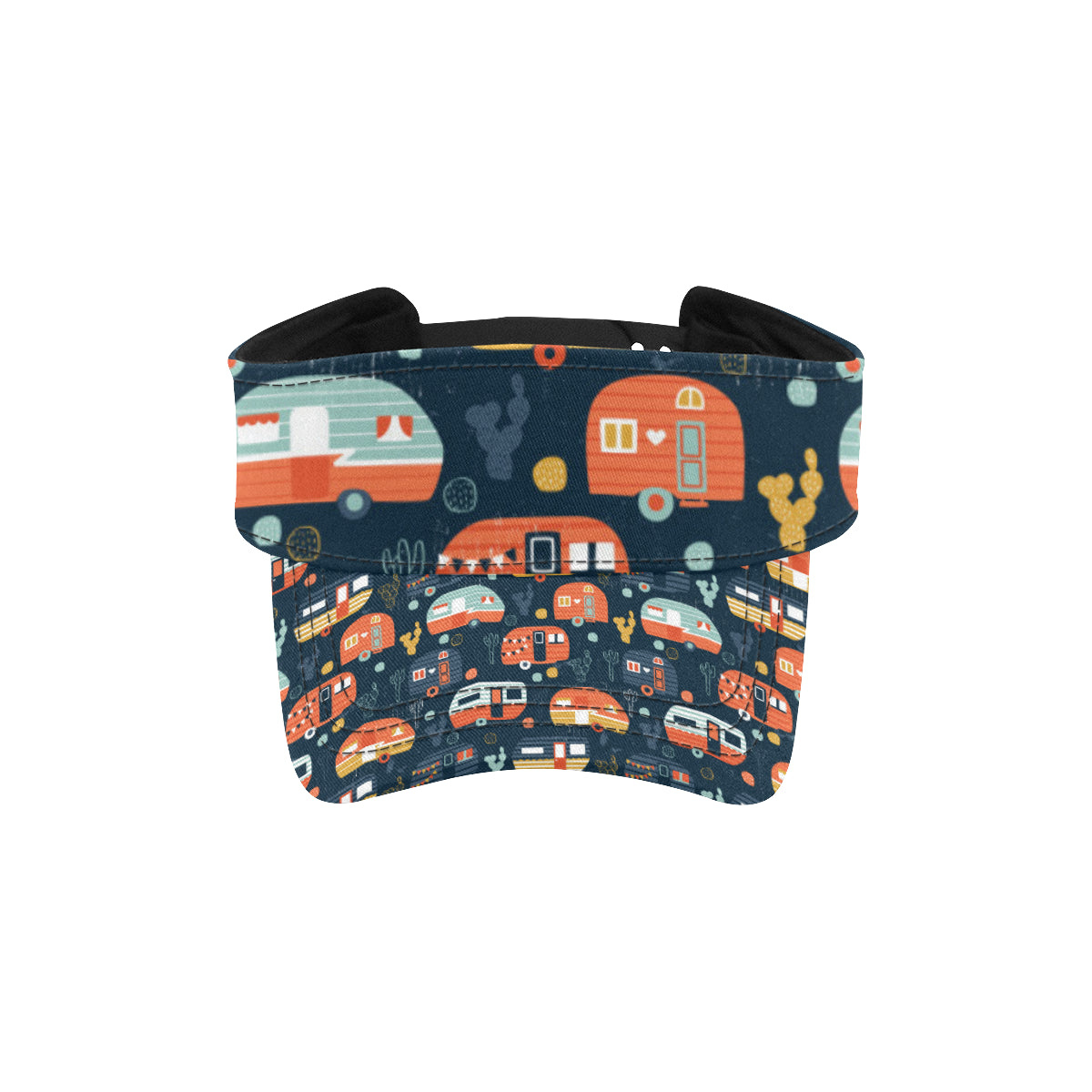 Camper Caravan Print Pattern Unisex Sun Visor