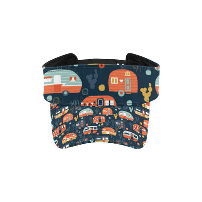 Camper Caravan Print Pattern Unisex Sun Visor
