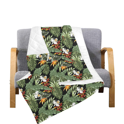 Bird Of Paradise Pattern Print Design 02 Premium Quilt
