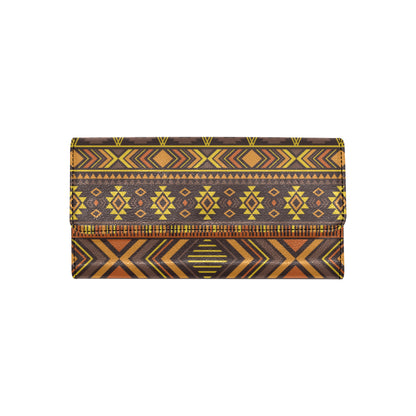 Navajo Pattern Print Design A06 Women's Trifold Wallet