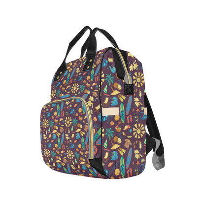 Aloha Hawaii Pattern Print Design 01 Diaper Bag Backpack