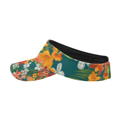 Amaryllis Pattern Print Design AL06 Unisex Sun Visor