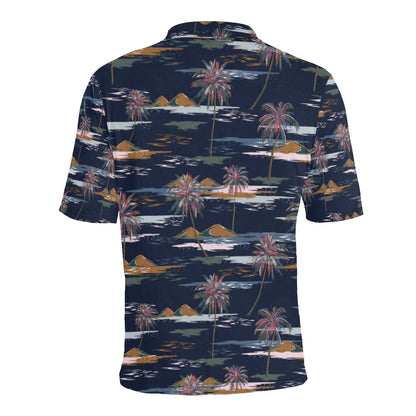 Pacific island Pattern Print Design A06 Men Polo Shirt