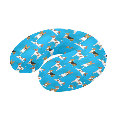 Cardigan Welsh Corgis Pattern Print Design 01 U-Shaped Travel Neck Pillow