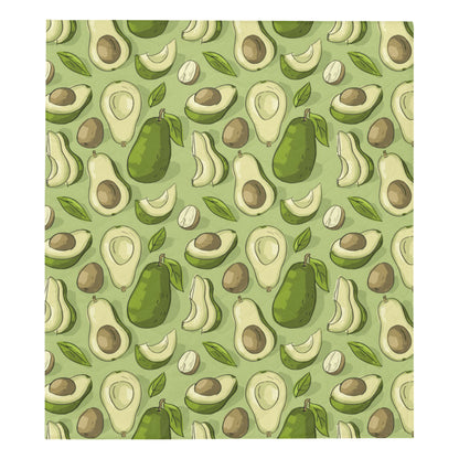 Avocado Pattern Print Design AC03 Premium Quilt