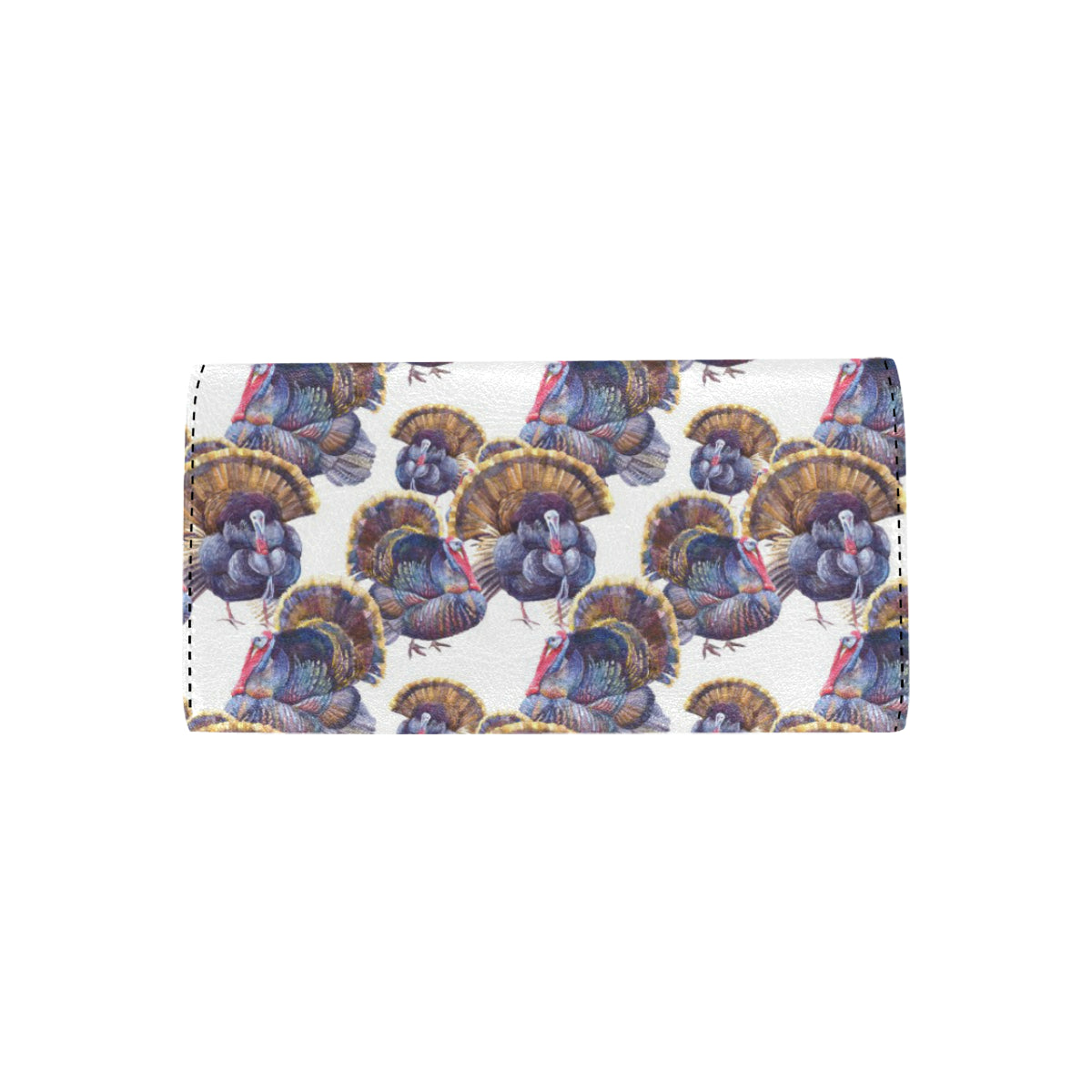 Turkey Pattern Print Design 01 Women's Trifold Wallet