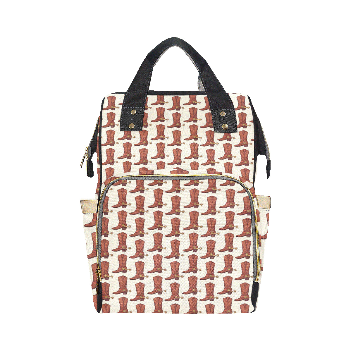 Cowboy Pattern Print Design 06 Diaper Bag Backpack