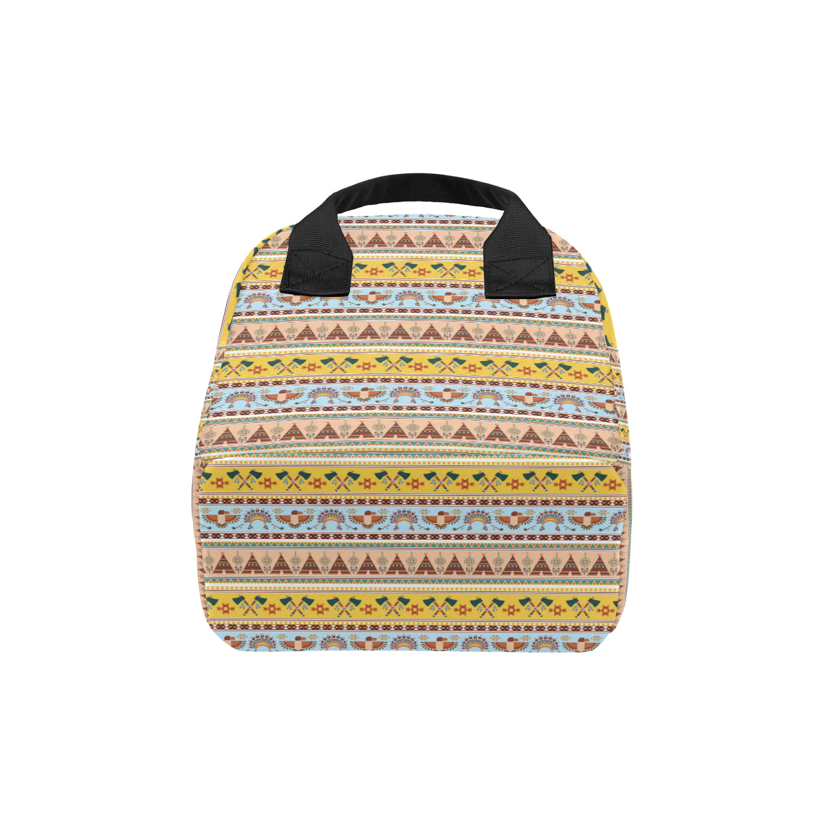 Native American Pattern Design Print Insulated Lunch Bag