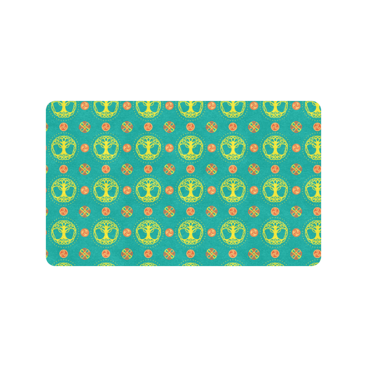 Celtic Tree of Life Print Pattern Rubber Doormat
