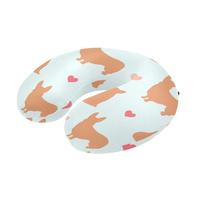 Pembroke Welsh Corgis Pattern Print Design A01 U-Shaped Travel Neck Pillow
