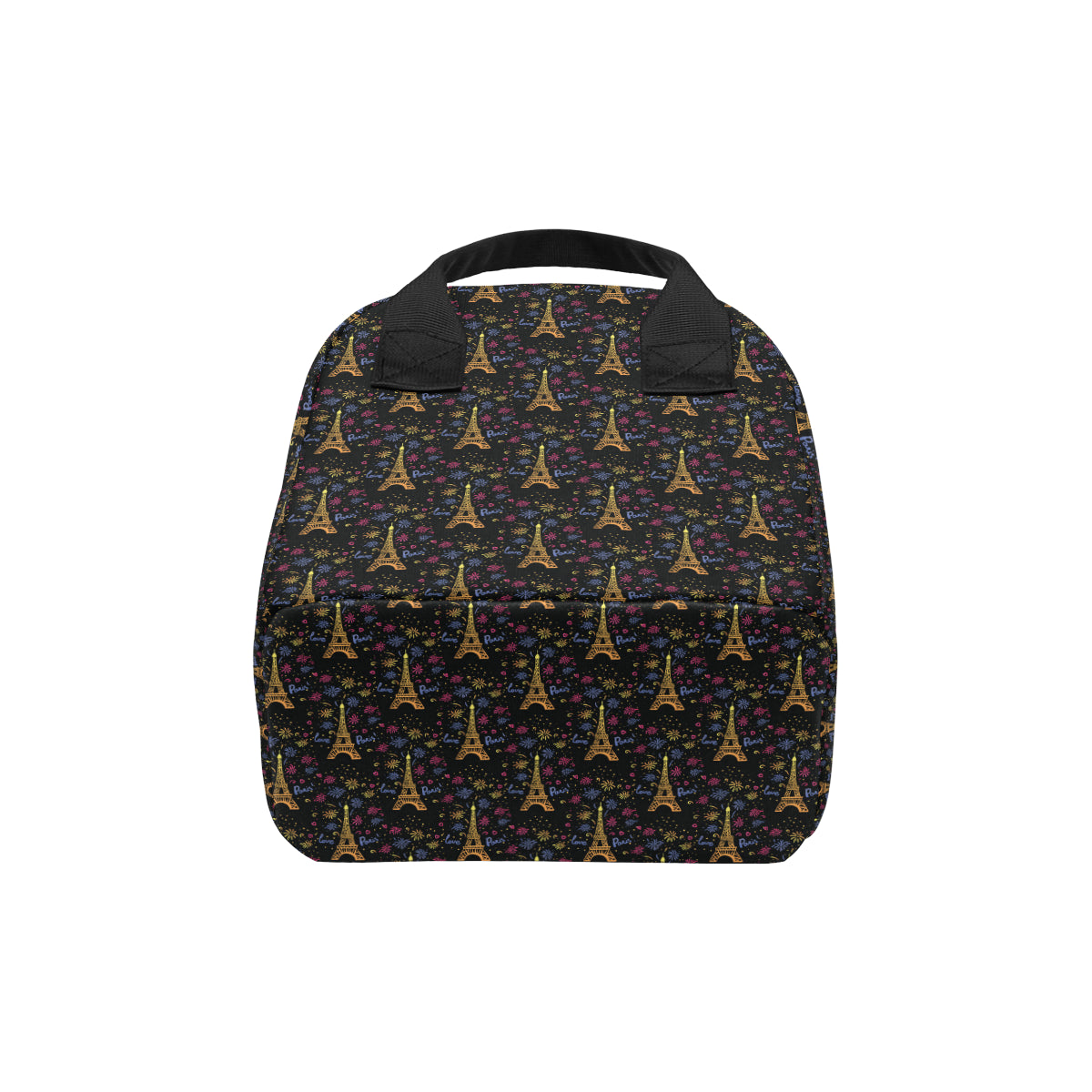 Eiffel Tower Love Paris Print Insulated Lunch Bag