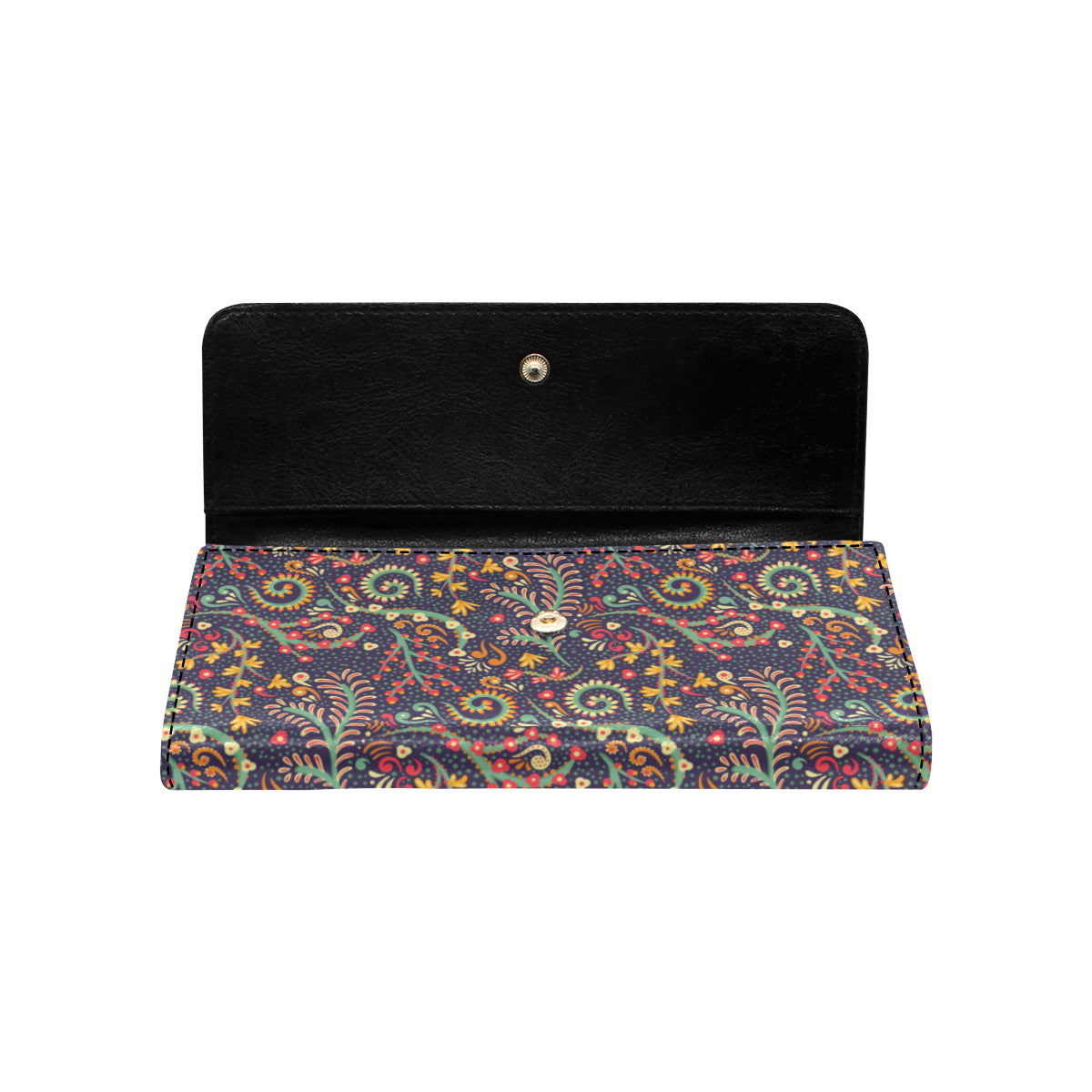 Bohemian Pattern Print Design 08 Women's Trifold Wallet