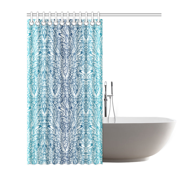 Angel Wings Boho Design Themed Print Shower Curtain