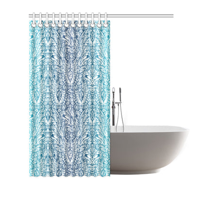 Angel Wings Boho Design Themed Print Shower Curtain