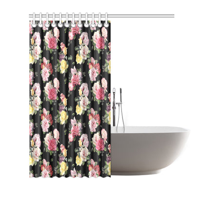 Rose Pattern Print Design RO010 Shower Curtain